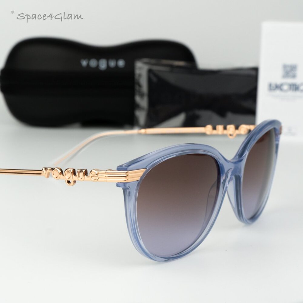 Vogue Women Sunglasses Purple Violet Brown Grad Cat Eye VO5460S 29256856 NEW